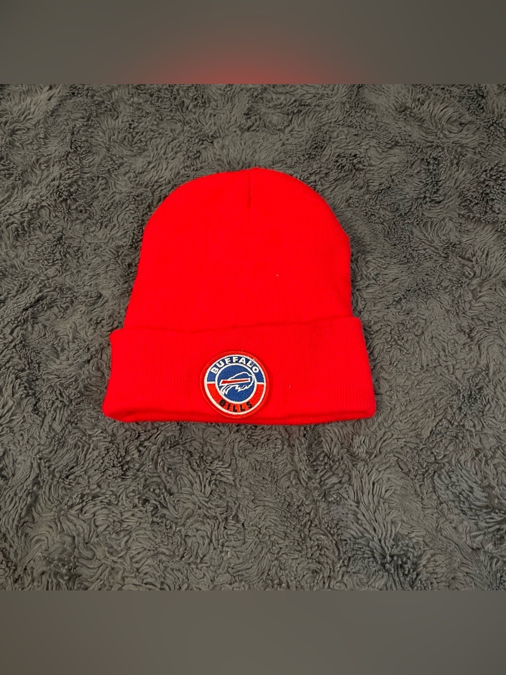 Buffalo David Bitton Kids Bright Red Knit Cuffed Beanie